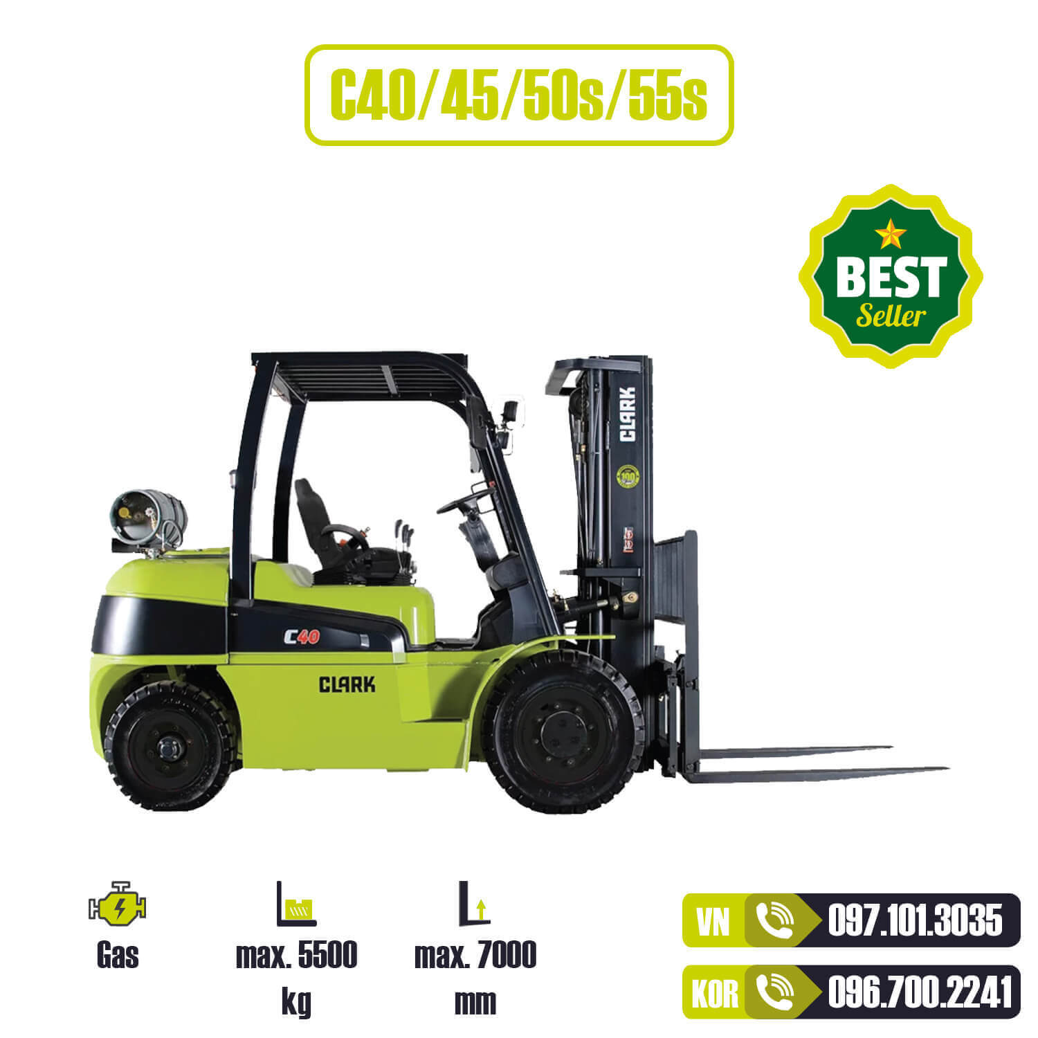 Clark Forklift C40 55